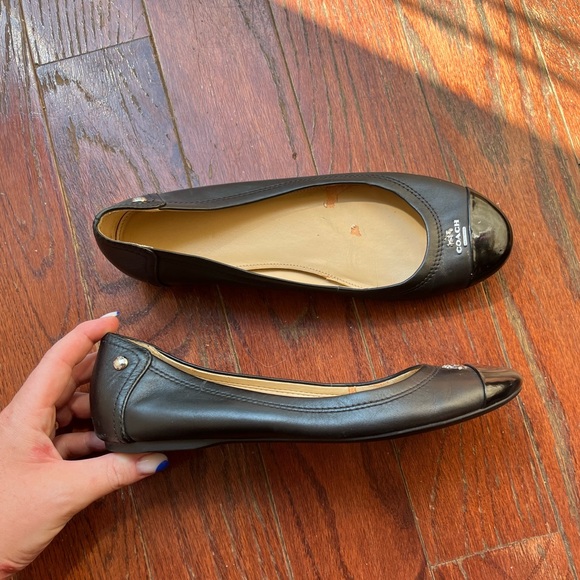 Black Coach Ballet Flats 6.5 - Picture 9 of 12